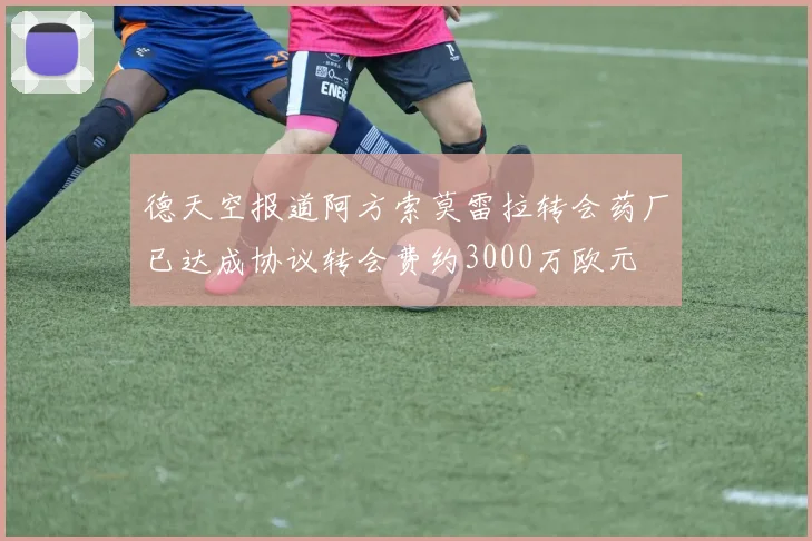 德天空报道阿方索莫雷拉转会药厂已达成协议转会费约3000万欧元